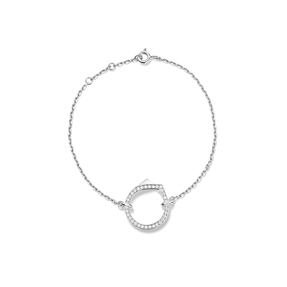 Antifer 18ct White Gold & 0.17ct Diamond Bracelet