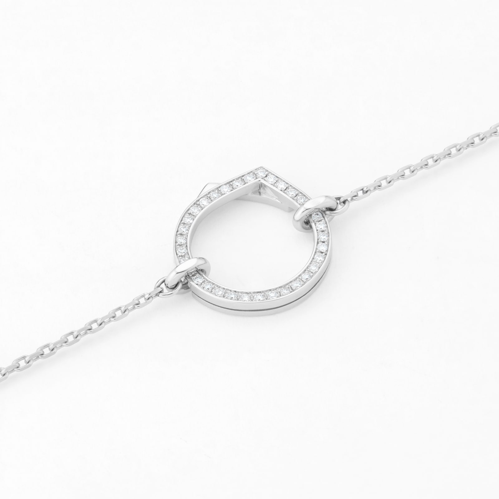 Repossi Antifer 18ct White Gold & 0.17ct Diamond Bracelet