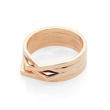 Repossi Antifer 18ct Rose Gold Four Row Ring