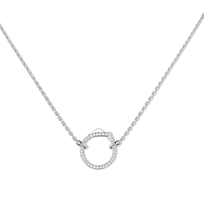 Repossi Antifer 18ct White Gold & 0.17ct Diamond Pendant