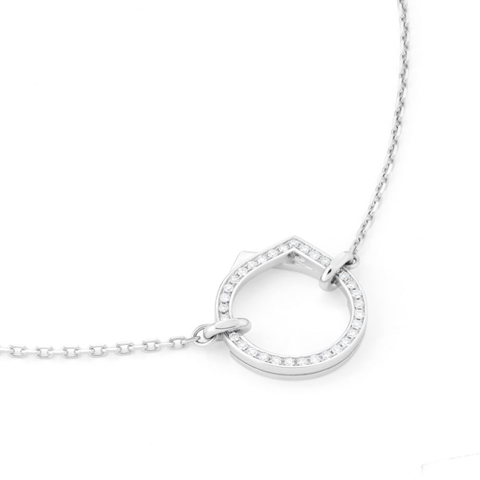 Repossi Antifer 18ct White Gold & 0.17ct Diamond Pendant