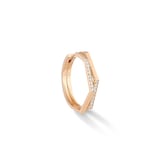 Repossi Antifer 18ct Rose Gold & 0.20ct Diamond Two Row Earring