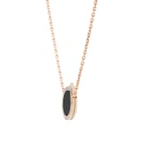 Repossi Antifer 18th Rose Gold Onyx & 0.18ct Diamond Pendant