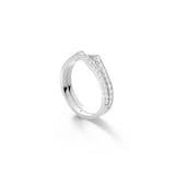 Repossi Antifer 18ct White Gold 0.52ct Diamond Two Row Ring