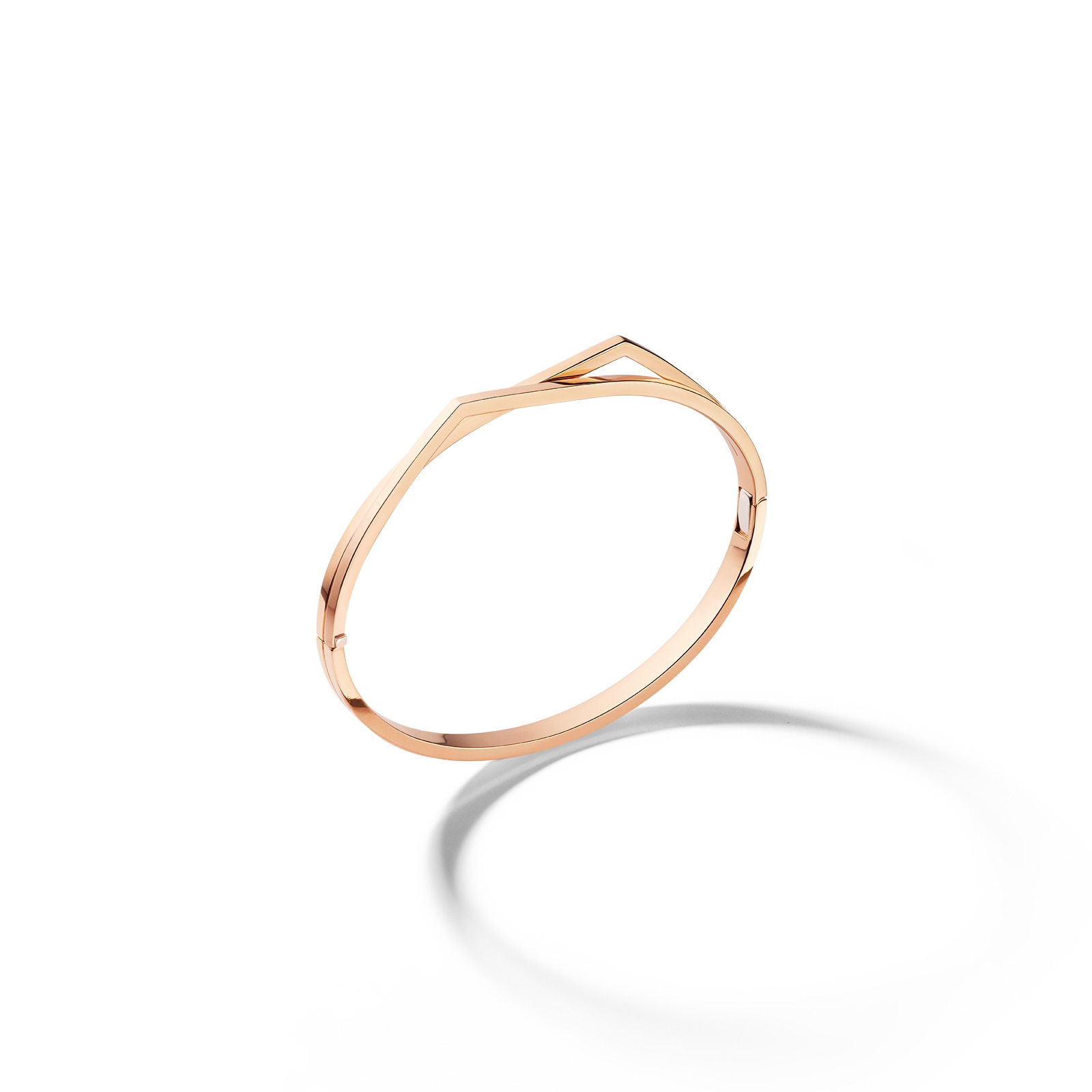 Antifer 18ct Rose Gold Two Row XS Bangle