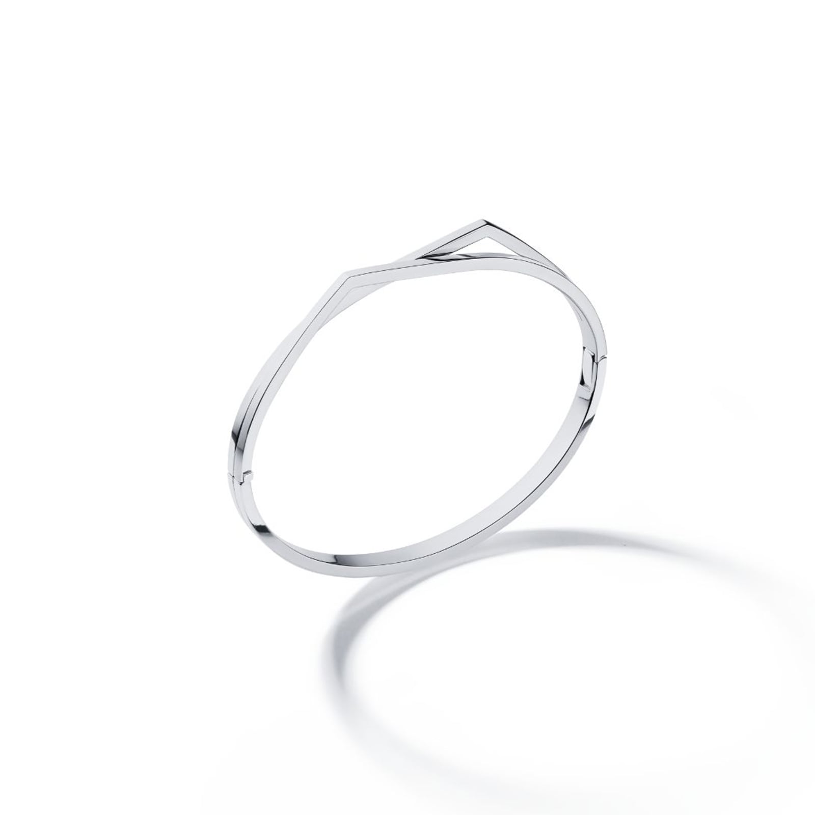 Antifer 18ct White Gold Two Row XS Bangle