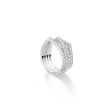 Repossi Antifer 18ct White Gold 1.12ct Diamond Four Row Ring