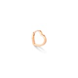 Repossi Antifer 18ct Rose Gold Small Heart Hoop Earring