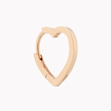 Repossi Antifer 18ct Rose Gold Small Heart Hoop Earring