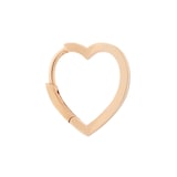 Repossi Antifer 18ct Rose Gold Small Heart Hoop Earring