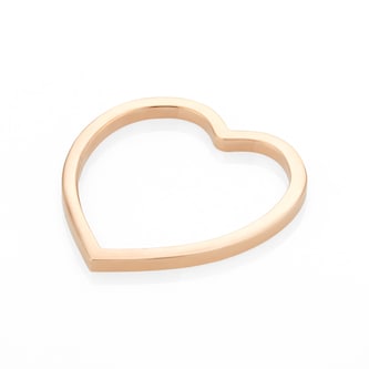Repossi Antifer 18ct Rose Gold Heart Ring Repossi Antifer 18ct Rose Gold Heart Ring