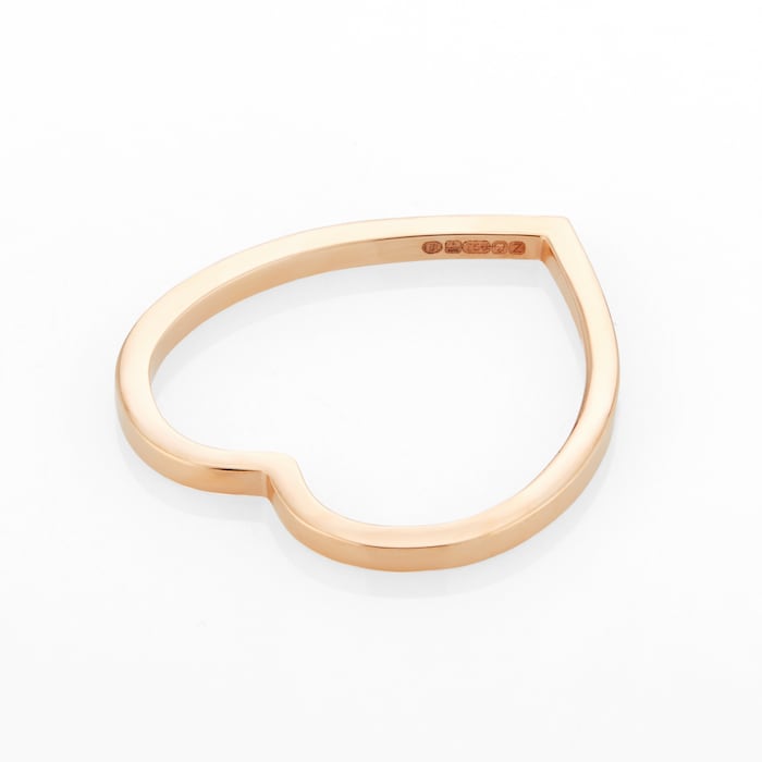 Repossi Antifer 18ct Rose Gold Heart Ring