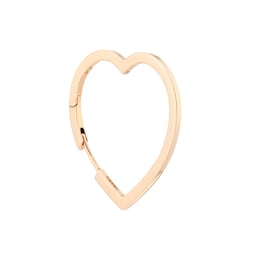 37420778 - Antifer 18ct Rose Gold Large Heart Hoop Earring