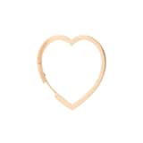 Repossi Antifer 18ct Rose Gold Large Heart Hoop Earring