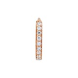 Repossi Berbere 18ct Rose Gold 0.03ct Diamond Hoop Earring