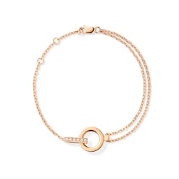 37420782 - Berbere 18ct Rose Gold 0.08ct Diamond Module Bracelet