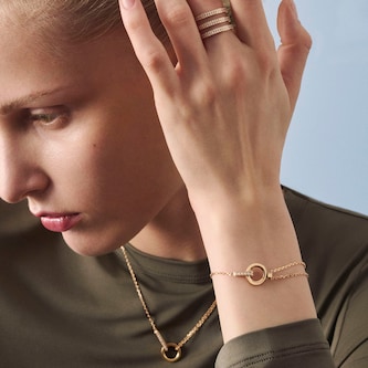 Repossi Berbere 18ct Rose Gold 0.08ct Diamond Module Bracelet Repossi Berbere 18ct Rose Gold 0.08ct Diamond Module Bracelet