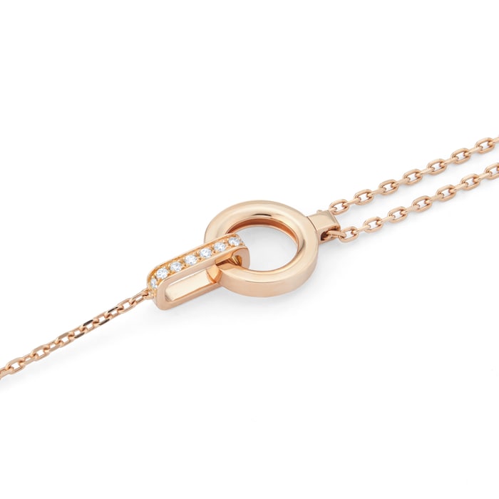 Repossi Berbere 18ct Rose Gold 0.08ct Diamond Module Bracelet