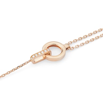 Repossi Berbere 18ct Rose Gold 0.08ct Diamond Module Bracelet