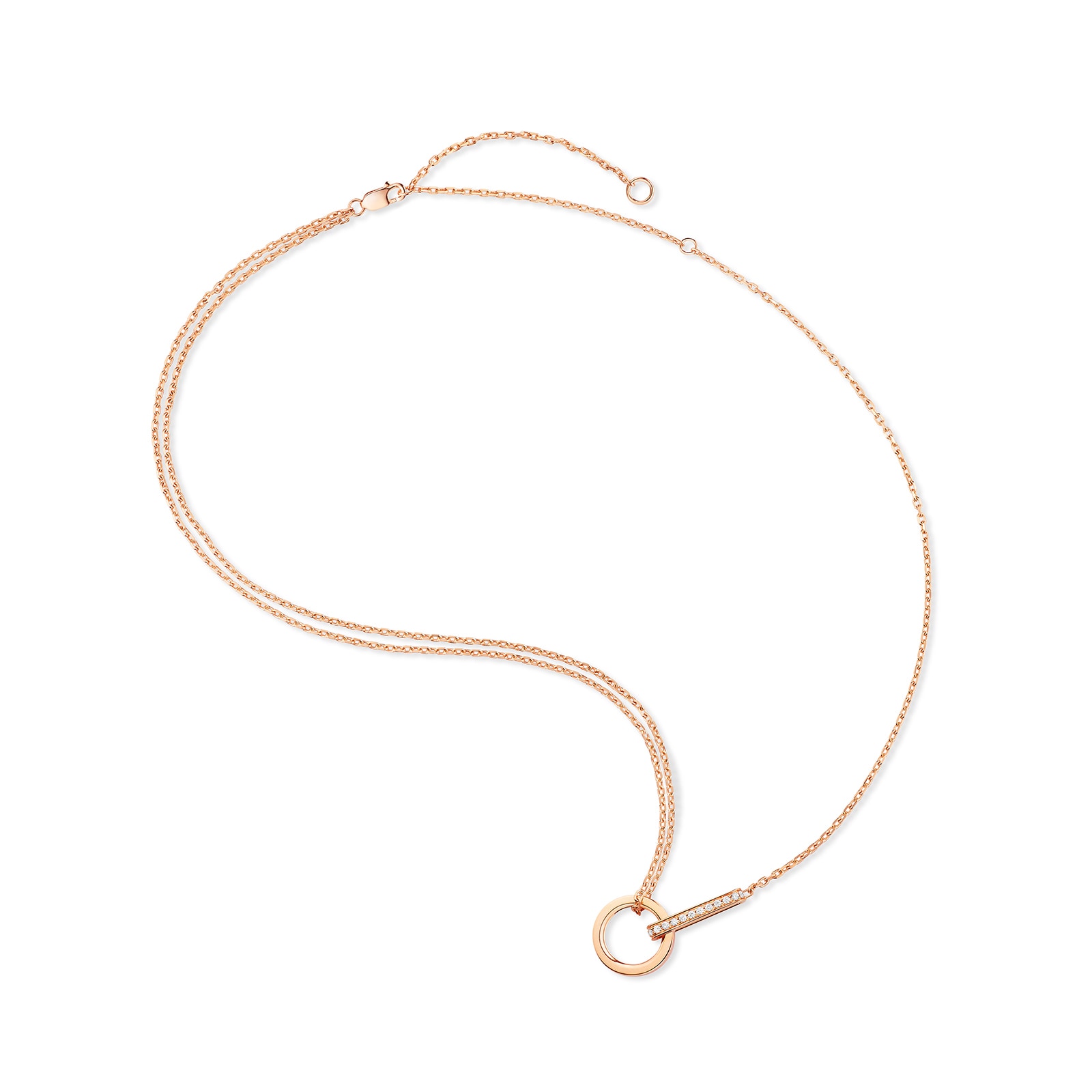 Repossi Berbere 18ct Rose Gold 0.11ct Diamond Pendant Repossi Berbere 18ct Rose Gold 0.11ct Diamond Pendant