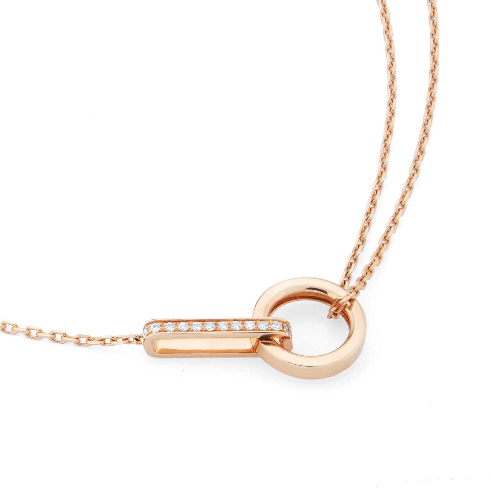 Repossi Berbere 18ct Rose Gold 0.11ct Diamond Pendant Repossi Berbere 18ct Rose Gold 0.11ct Diamond Pendant