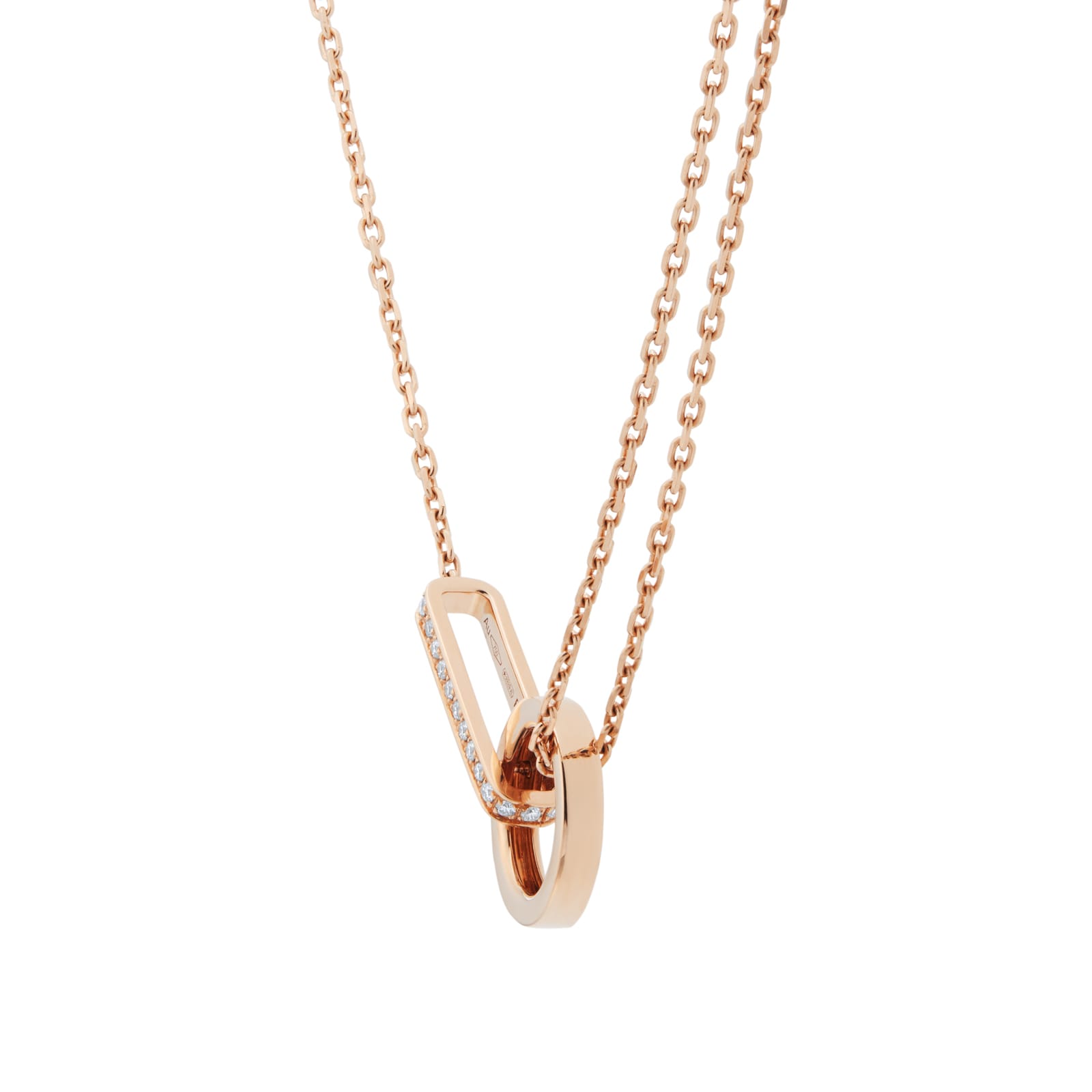 Repossi Berbere 18ct Rose Gold 0.11ct Diamond Pendant Repossi Berbere 18ct Rose Gold 0.11ct Diamond Pendant