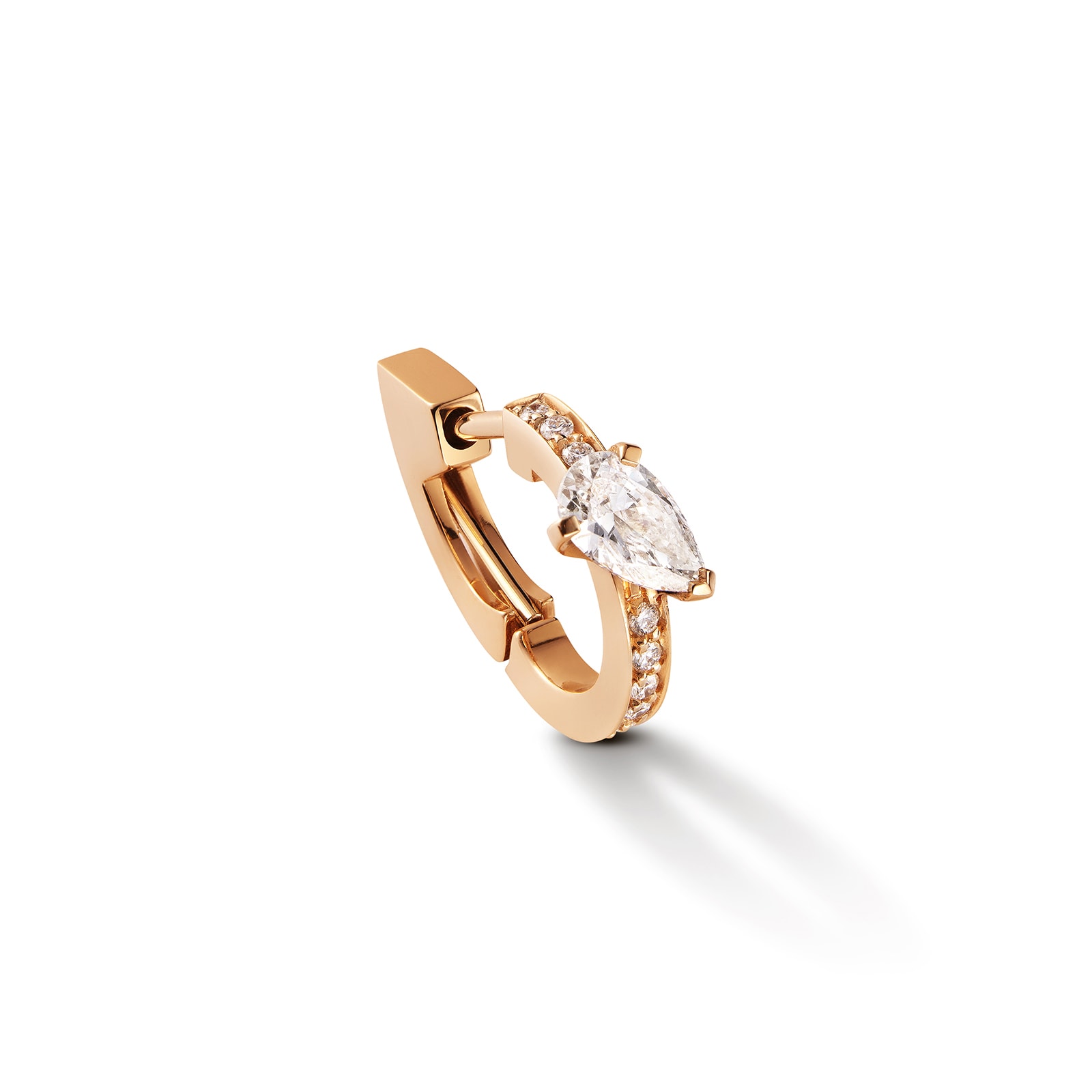 Repossi Serti sur Vide 18ct Rose Gold 0.25ct Diamond Earring Repossi Serti sur Vide 18ct Rose Gold 0.25ct Diamond Earring