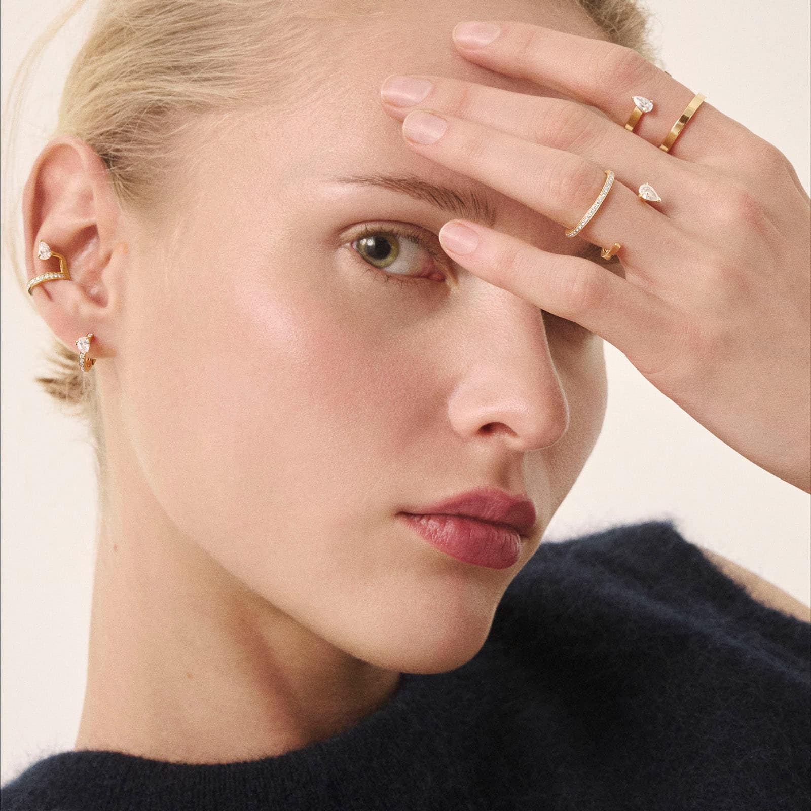 Repossi Serti sur Vide 18ct Rose Gold 0.25ct Diamond Earring Repossi Serti sur Vide 18ct Rose Gold 0.25ct Diamond Earring