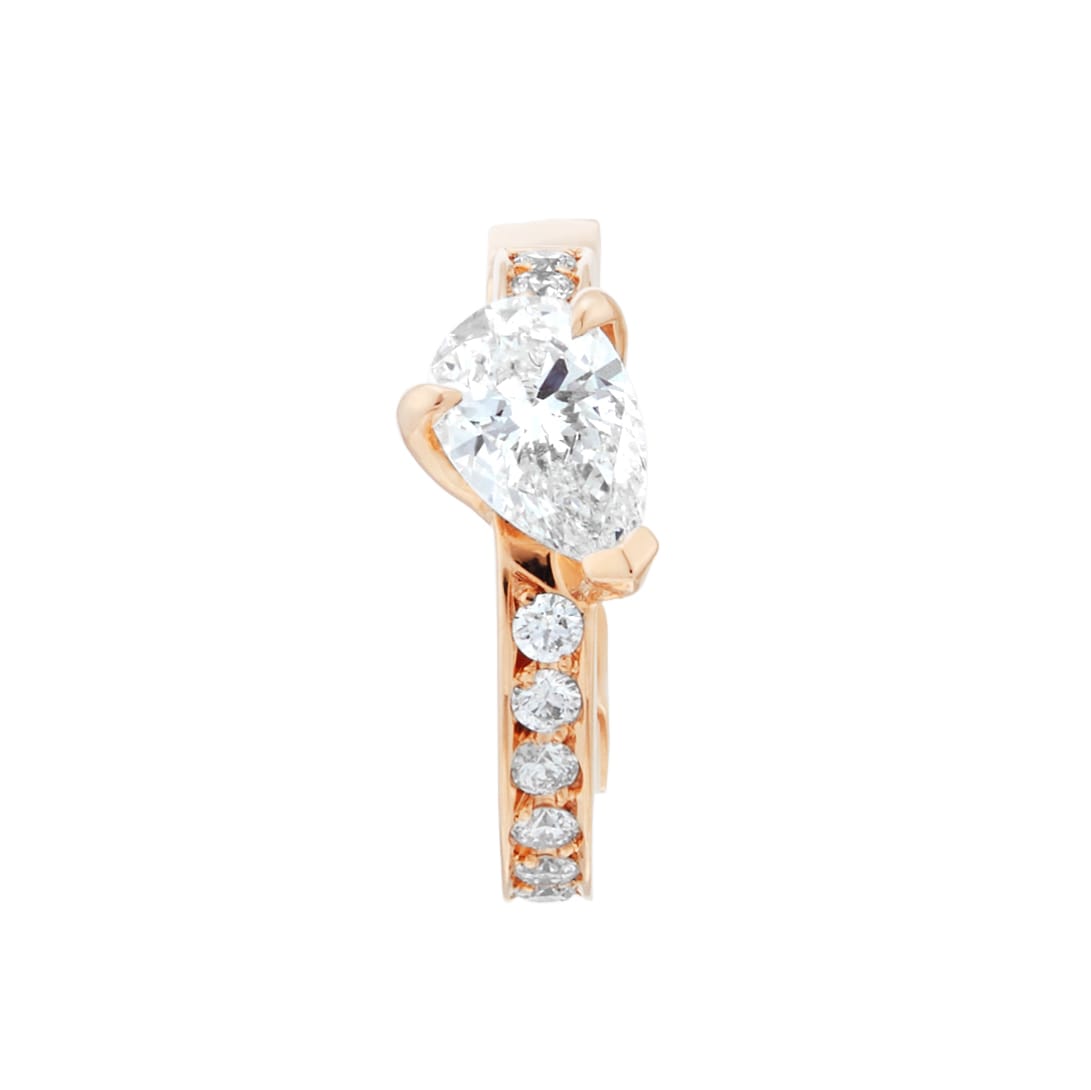 Repossi Serti sur Vide 18ct Rose Gold 0.25ct Diamond Earring Repossi Serti sur Vide 18ct Rose Gold 0.25ct Diamond Earring