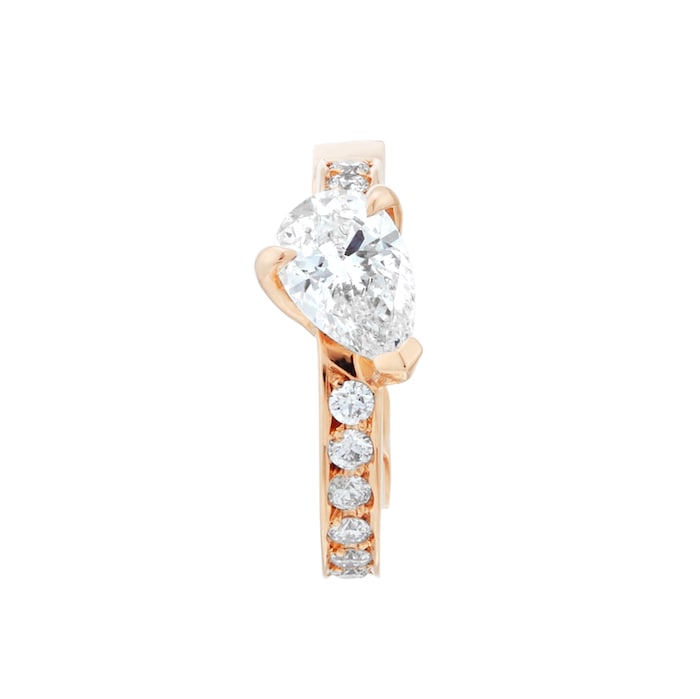 Repossi Serti sur Vide 18ct Rose Gold 0.25ct Diamond Earring