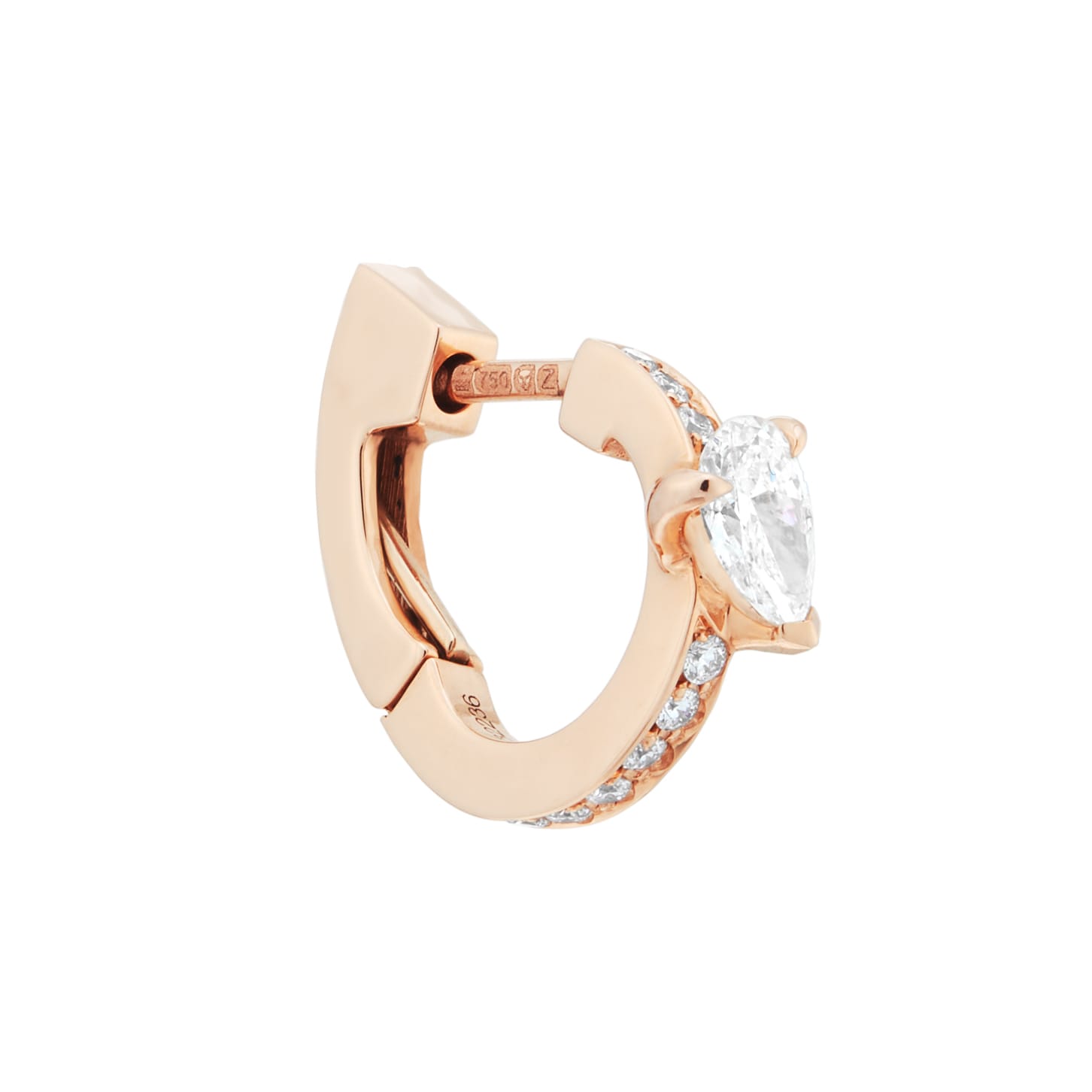 Repossi Serti sur Vide 18ct Rose Gold 0.25ct Diamond Earring Repossi Serti sur Vide 18ct Rose Gold 0.25ct Diamond Earring