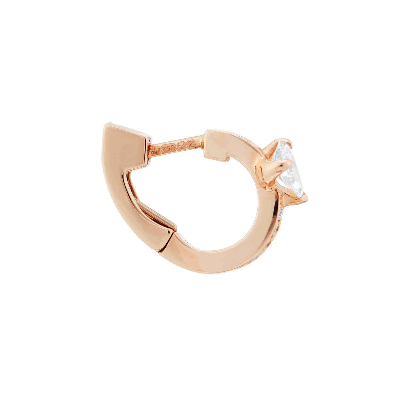 Repossi Serti sur Vide 18ct Rose Gold 0.25ct Diamond Earring Repossi Serti sur Vide 18ct Rose Gold 0.25ct Diamond Earring