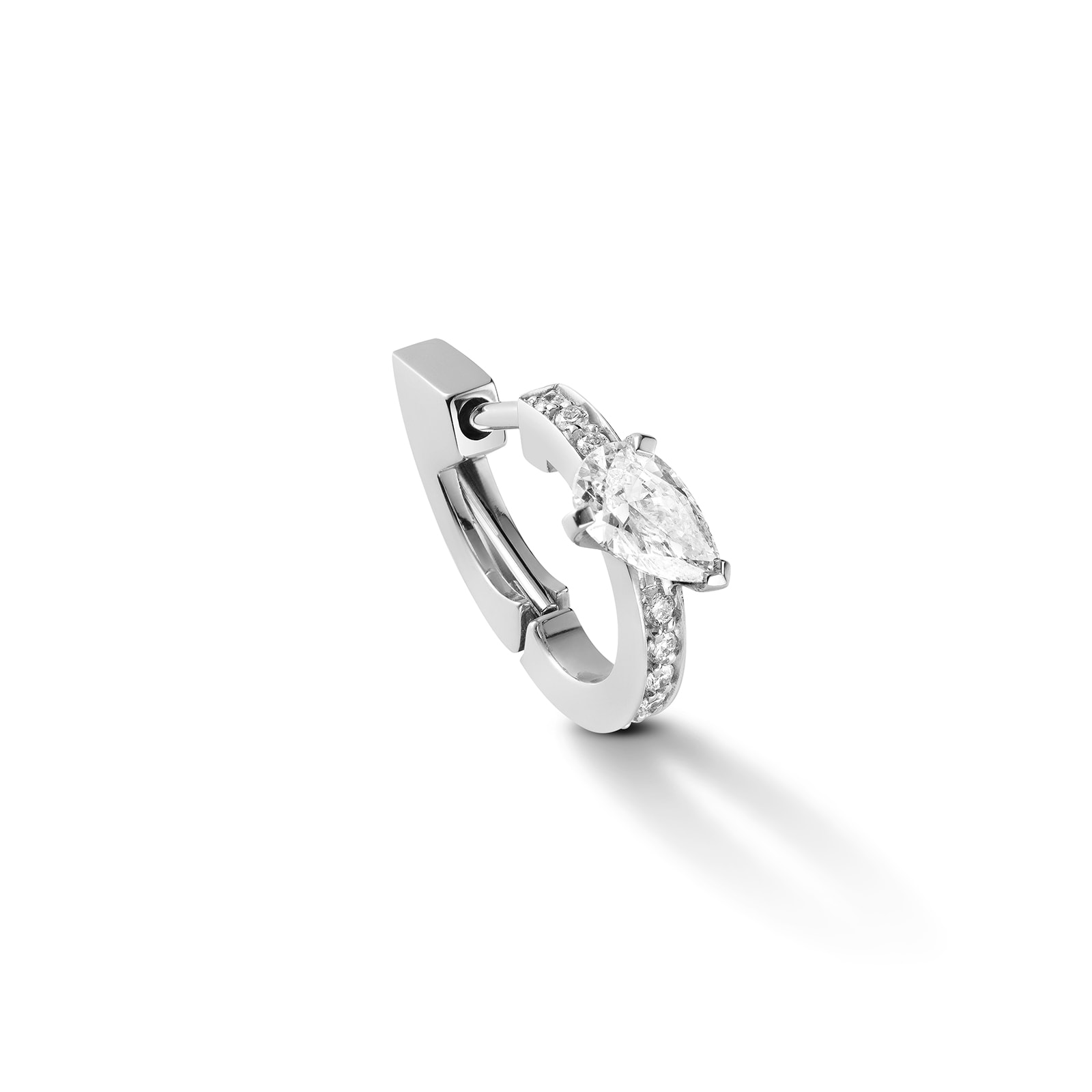 Repossi Serti sur Vide 18ct White Gold 0.25ct Diamond Earring Repossi Serti sur Vide 18ct White Gold 0.25ct Diamond Earring