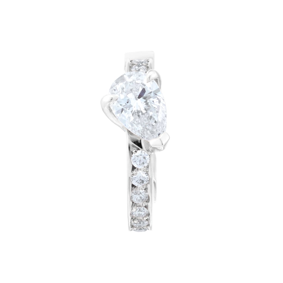 Repossi Serti sur Vide 18ct White Gold 0.25ct Diamond Earring Repossi Serti sur Vide 18ct White Gold 0.25ct Diamond Earring