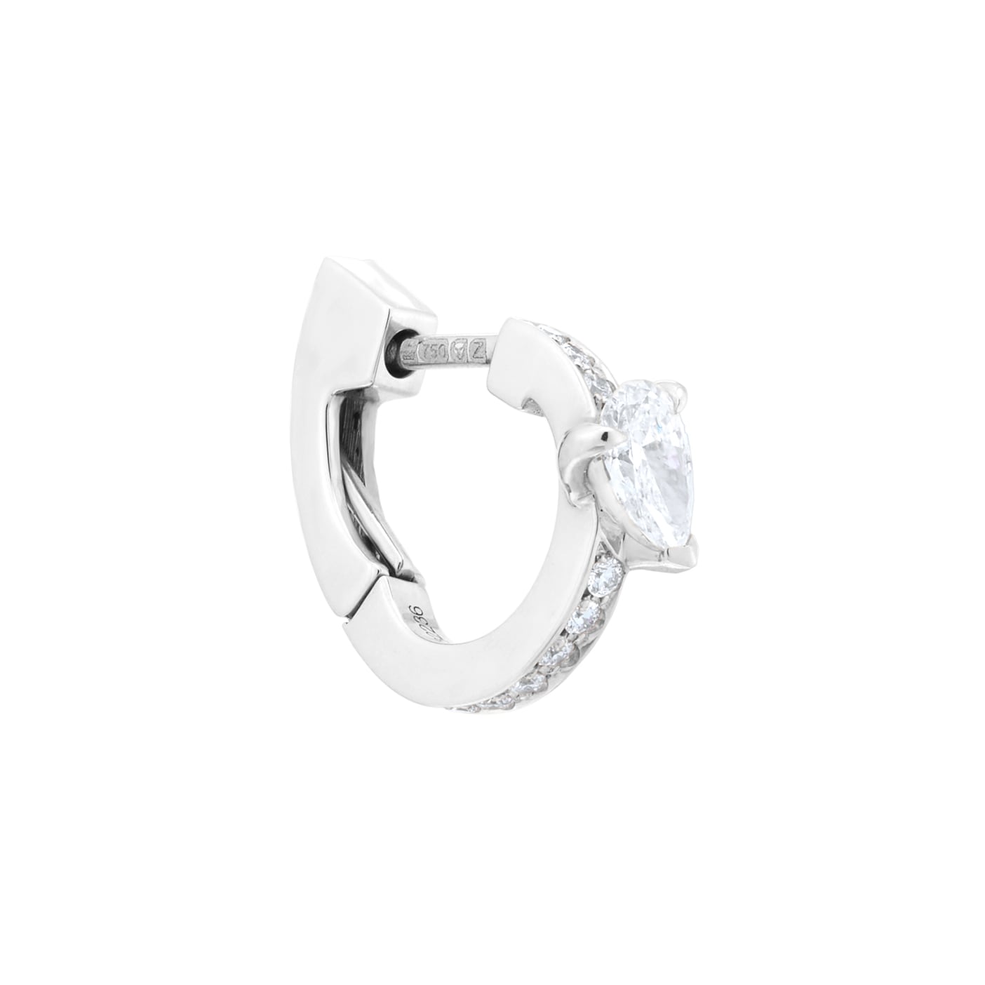Repossi Serti sur Vide 18ct White Gold 0.25ct Diamond Earring Repossi Serti sur Vide 18ct White Gold 0.25ct Diamond Earring
