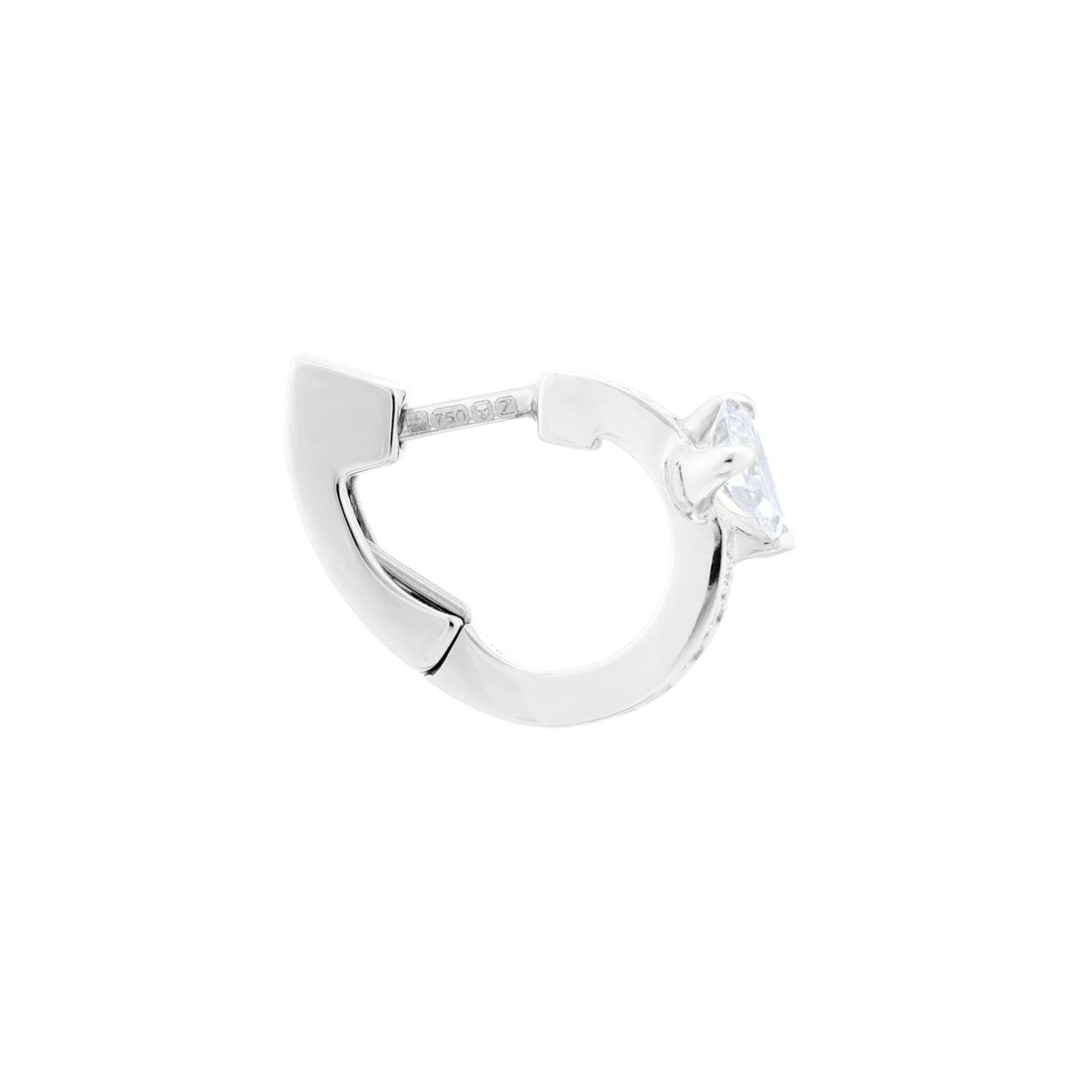 Repossi Serti sur Vide 18ct White Gold 0.25ct Diamond Earring Repossi Serti sur Vide 18ct White Gold 0.25ct Diamond Earring