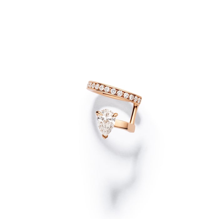 Repossi Serti sur Vide 18ct Rose Gold 0.36ct Diamond Earcuff - Right