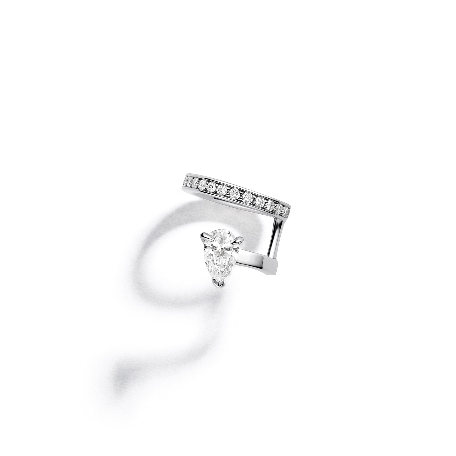 Repossi Serti sur Vide 18ct White Gold 0.36ct Diamond Earcuff - Right Repossi Serti sur Vide 18ct White Gold 0.36ct Diamond Earcuff - Right