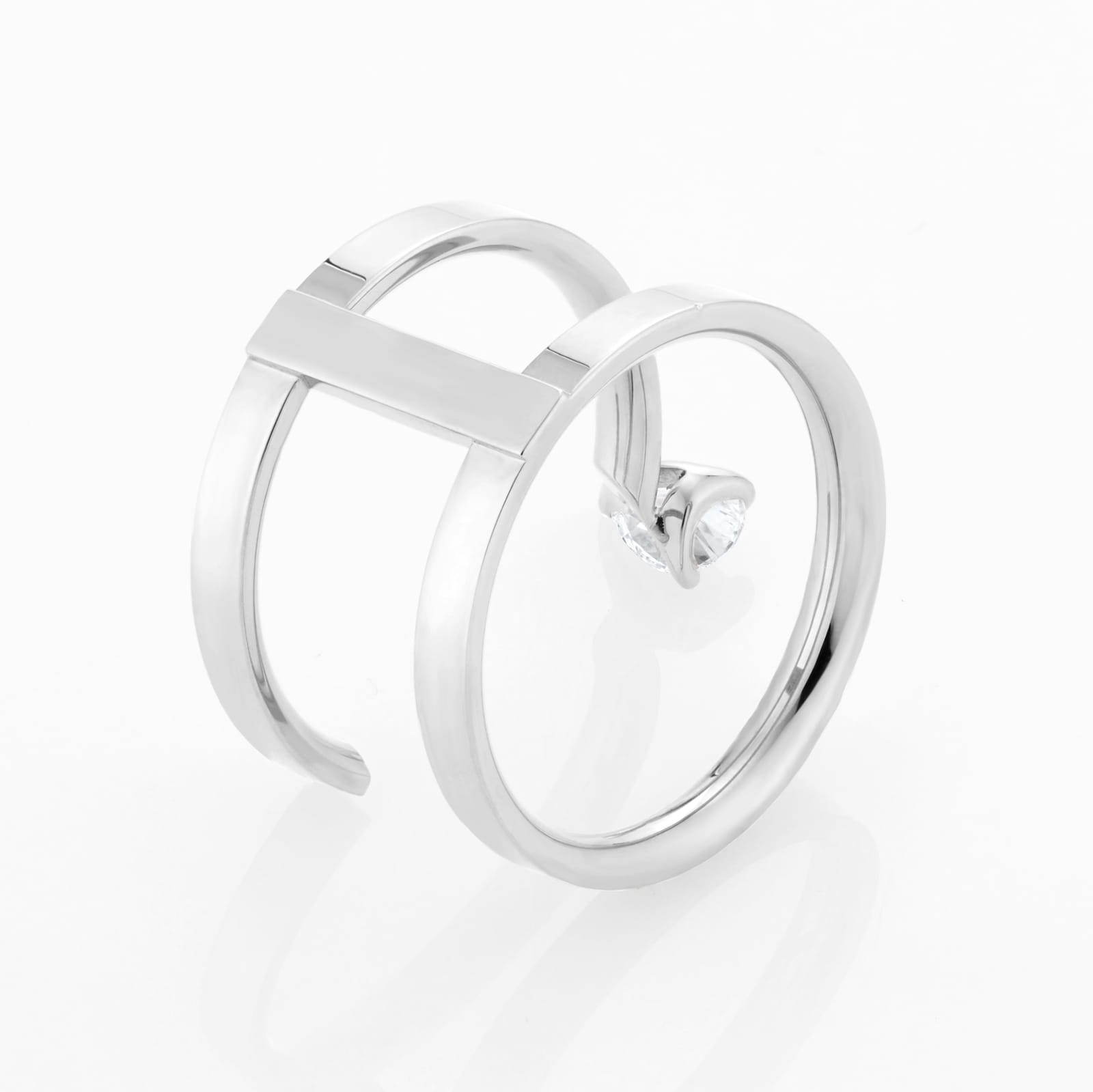 Repossi Serti sur Vide 18ct White Gold 0.30ct Pear Cut Diamond Ring Repossi Serti sur Vide 18ct White Gold 0.30ct Pear Cut Diamond Ring