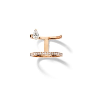 Repossi Serti sur Vide 18ct Rose Gold 0.56ct Diamond Ring