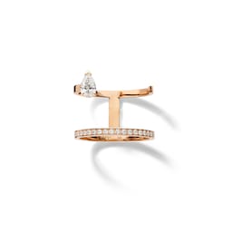 37420792 - Serti sur Vide 18ct Rose Gold 0.56ct Diamond Ring