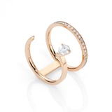 Repossi Serti sur Vide 18ct Rose Gold 0.56ct Diamond Ring