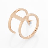 Repossi Serti sur Vide 18ct Rose Gold 0.56ct Diamond Ring