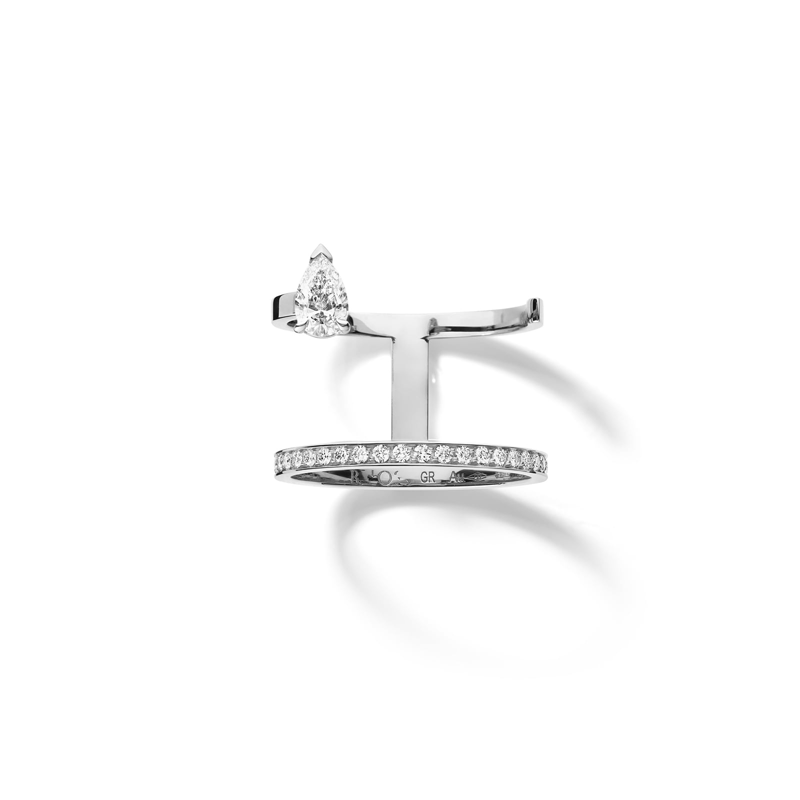 Repossi Serti sur Vide 18ct White Gold 0.56ct Diamond Ring Repossi Serti sur Vide 18ct White Gold 0.56ct Diamond Ring