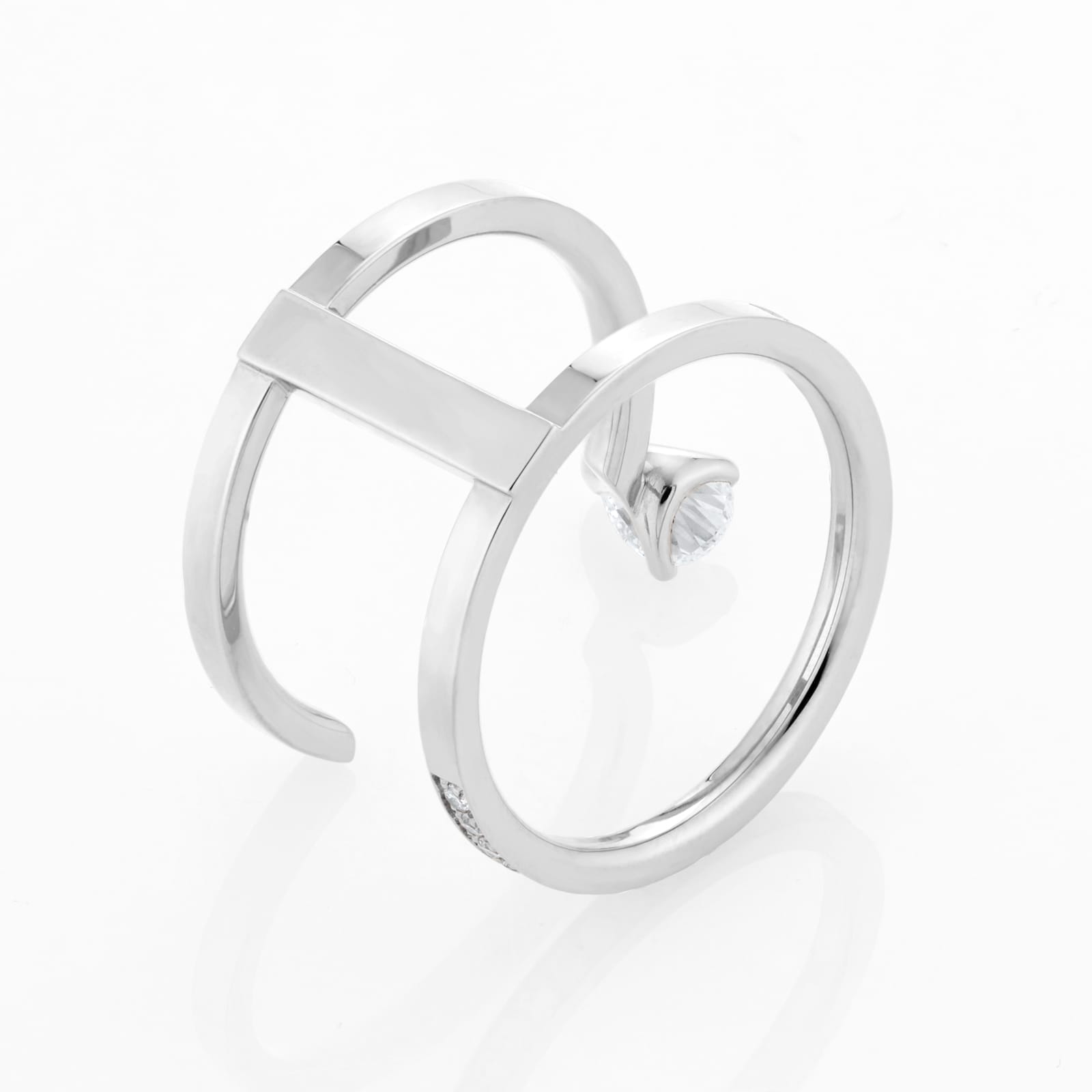 Repossi Serti sur Vide 18ct White Gold 0.56ct Diamond Ring Repossi Serti sur Vide 18ct White Gold 0.56ct Diamond Ring