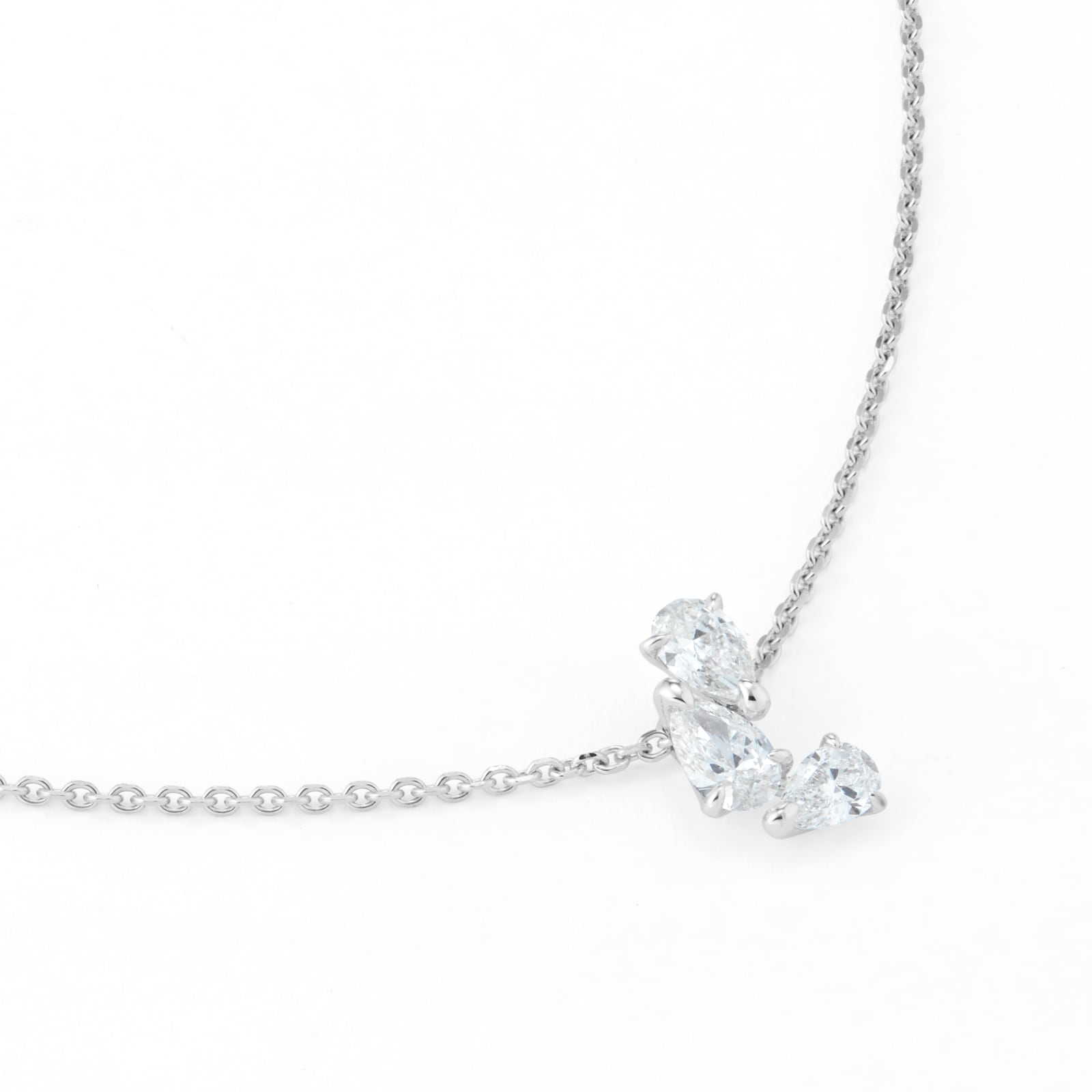 Repossi Serti sur Vide 18ct White Gold 0.75ct Pear Cut Diamond Pendant Repossi Serti sur Vide 18ct White Gold 0.75ct Pear Cut Diamond Pendant