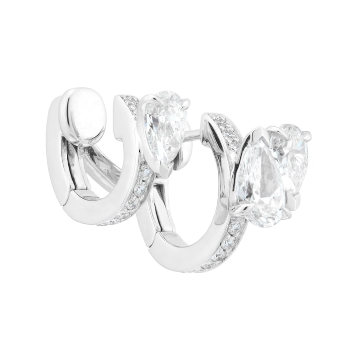 Repossi Serti sur Vide 18ct White Gold 0.82ct Diamond Earring