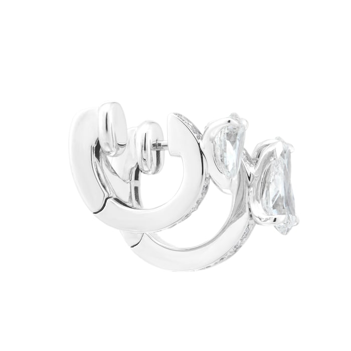 Repossi Serti sur Vide 18ct White Gold 0.82ct Diamond Earring