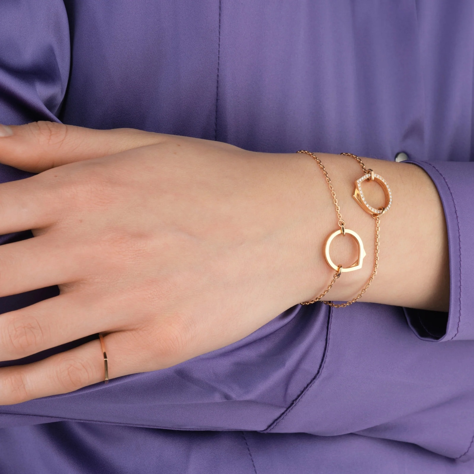 Repossi Repossi Antifer 18ct Rose Gold 0.17ct Diamond Bracelet