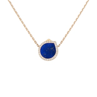 Repossi Repossi Antifer 18ct Rose Gold Lapis Lazuli 
0.13ct Diamond Pendant